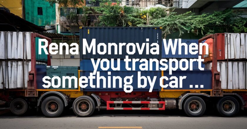 Rena Monrovia When You Transport Something By Car …