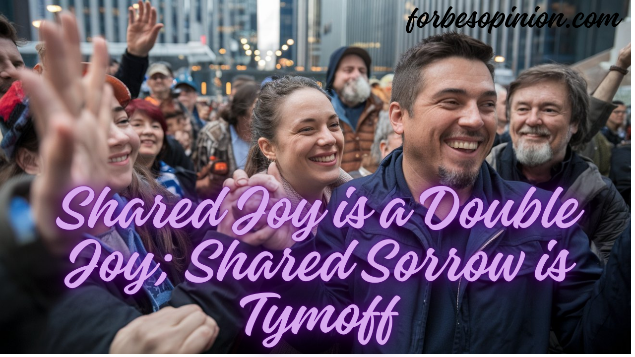 Shared Joy is a Double Joy; Shared Sorrow is Tymoff