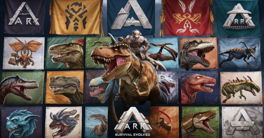 Ark: Survival Evolved (2017) game icons banners