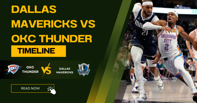 Dallas Mavericks vs OKC Thunder Timeline