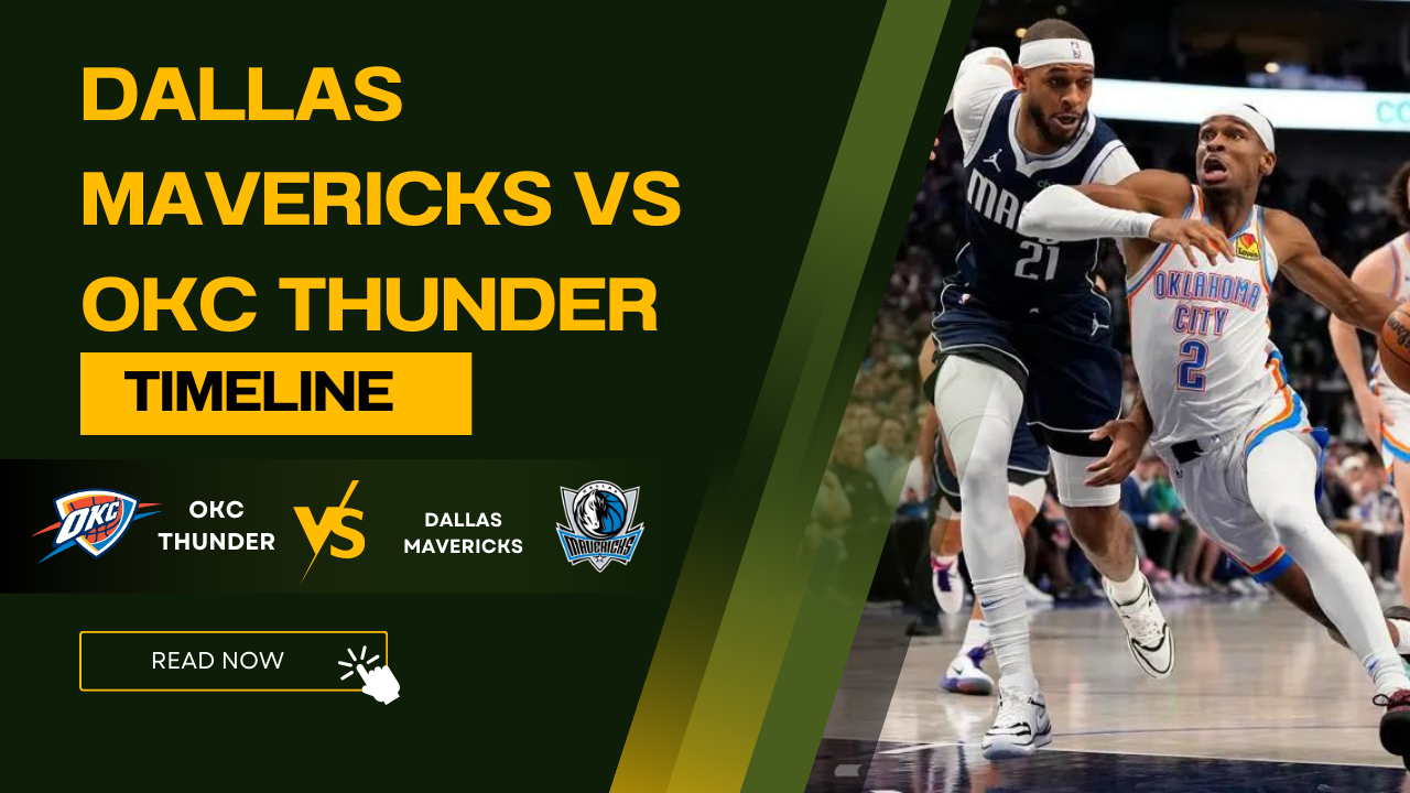 Dallas Mavericks vs OKC Thunder Timeline