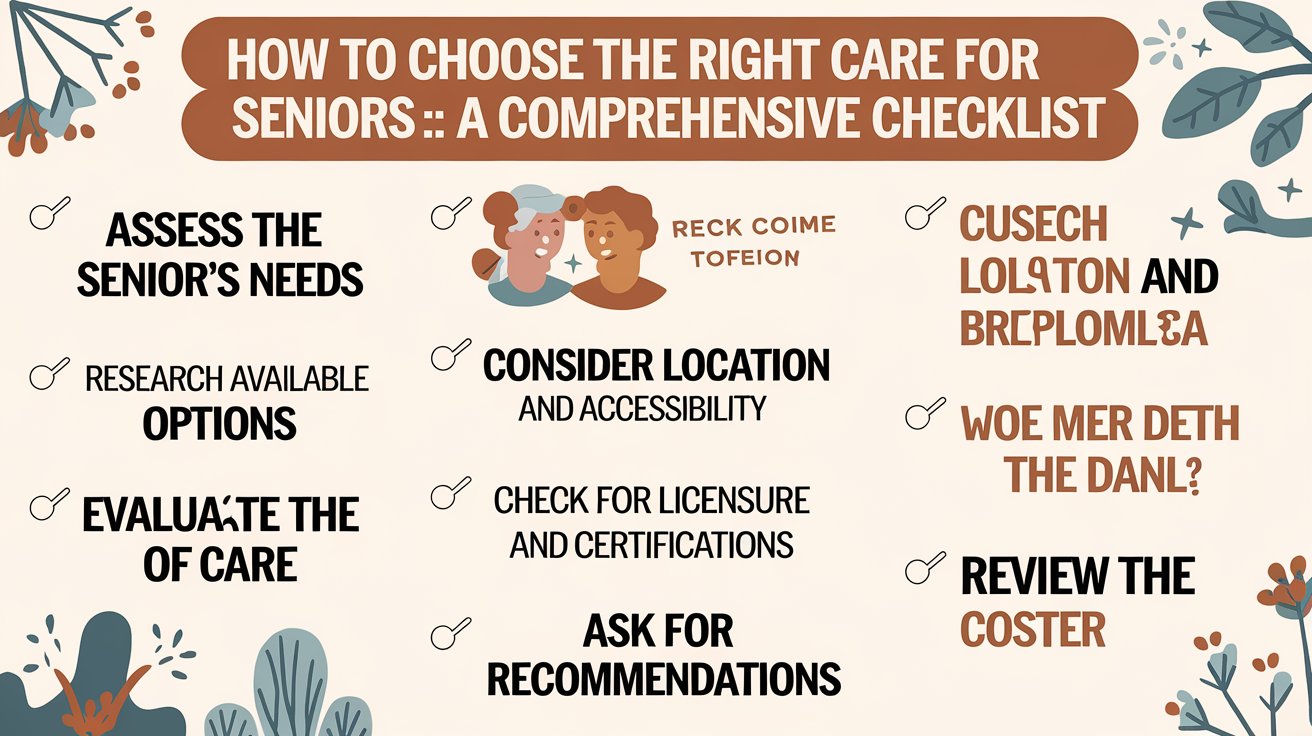 How to Choose the Right Care for Seniors: A Comprehensive Checklist