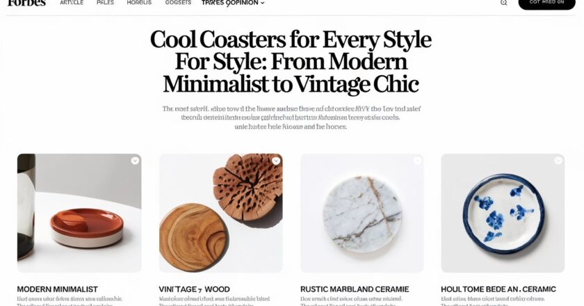 Cool Coasters for Every Style: From Modern Minimalist to Vintage Chic