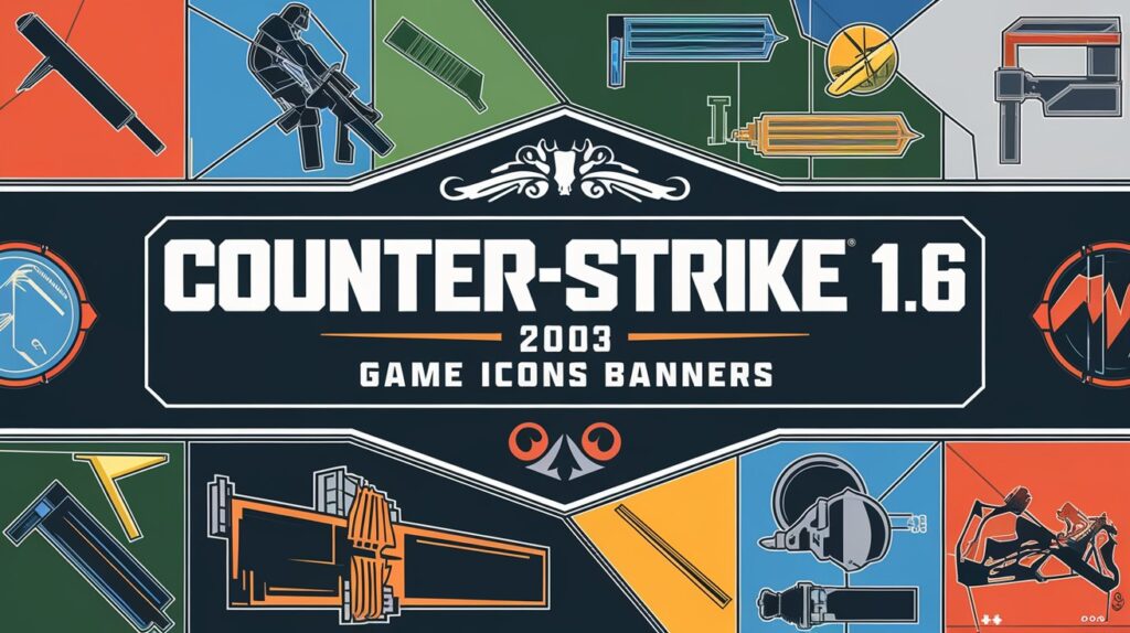 Counter-Strike 1.6 (2003) Game Icons Banners