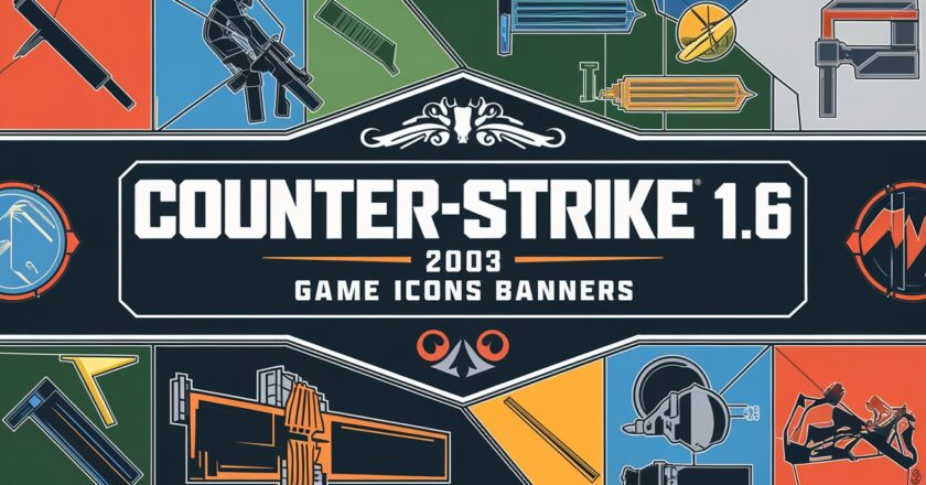 Counter-Strike 1.6 (2003) Game Icons Banners