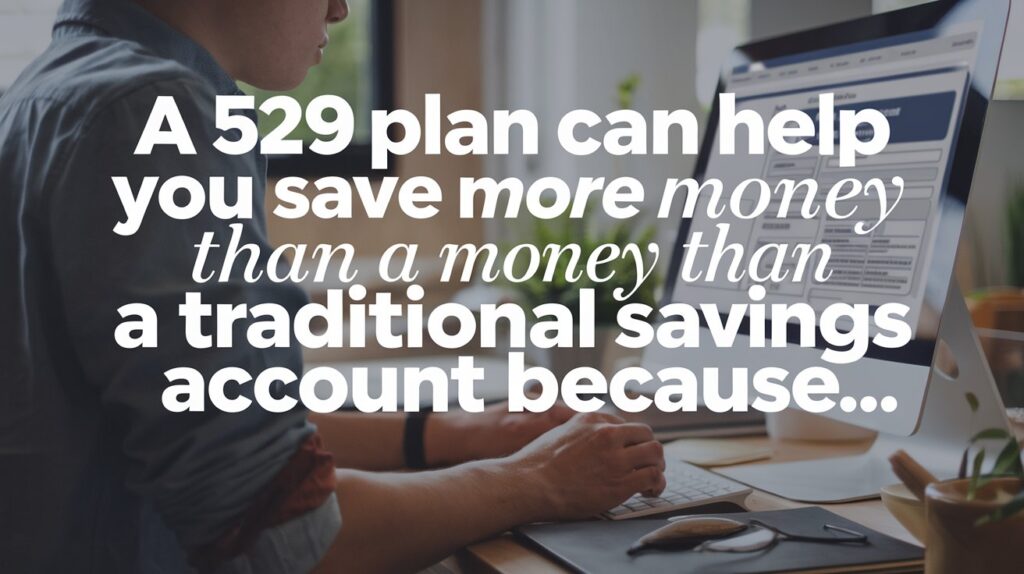 A 529 Plan Can Help You Save More Money Than a Traditional Savings Account Because...